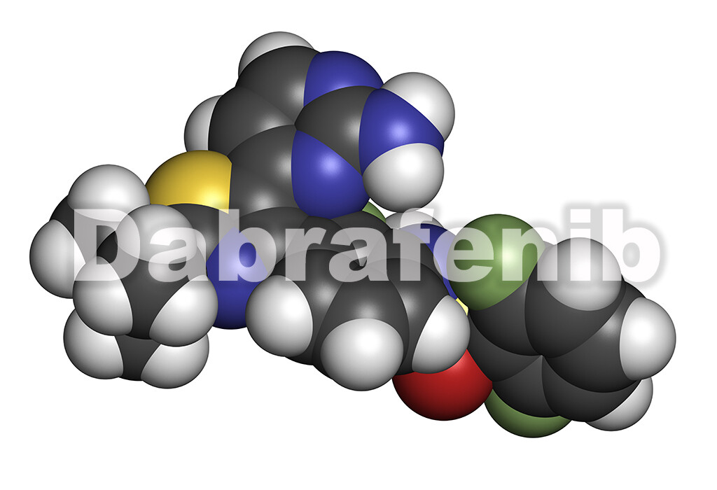 Dabrafenib zählt zur Gruppe der Proteinkinaseinhibitoren, die die Funktion des Proteins BRAF hemmen. © molekuul.be / shutterstock