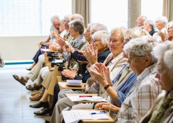 Abschlussveranstaltung der Gießener Senioren Langzeitstudie (GISELA) des Instituts für Ernährungswissenschaft an der Universität Gießen für die teilnehmenden Seniorinnen und Senioren. © Katrina Friese