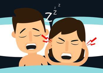 In vielen Schlafzimmern schnarcht ein Partner so stark, dass er dem anderen den Schlaf raubt. © health studio / shutterstock.com