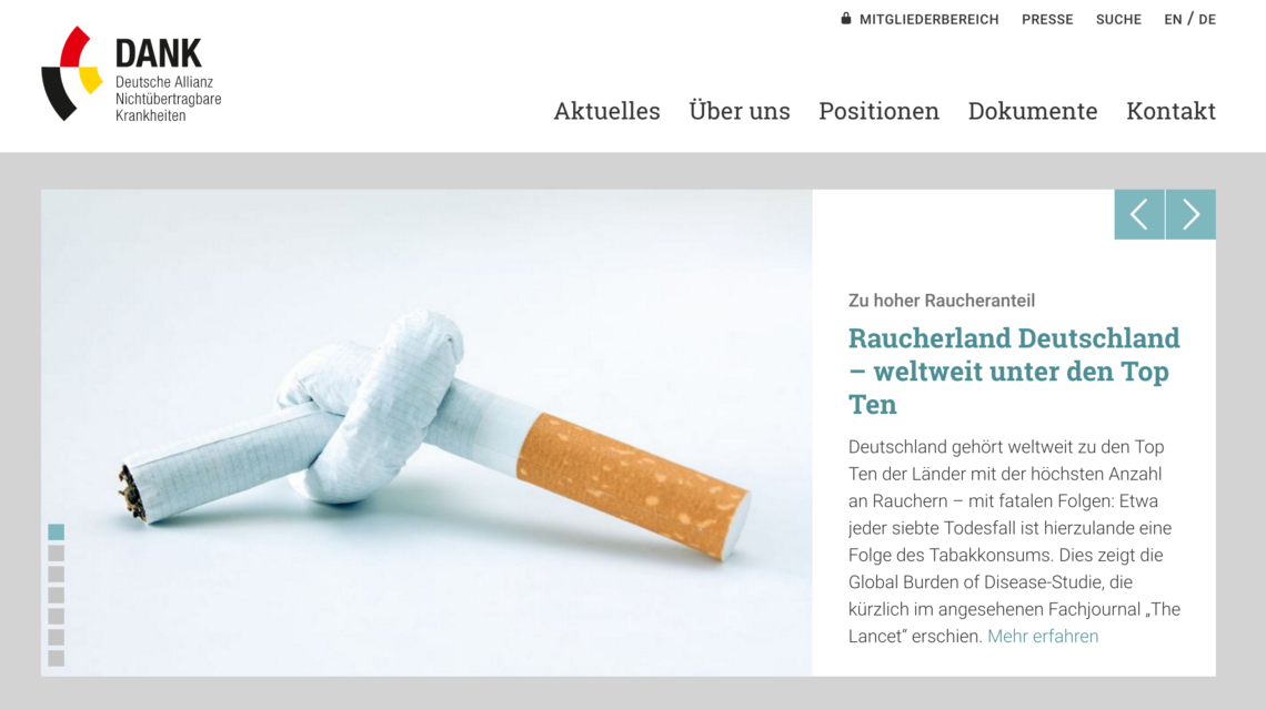 Raucherland Deutschland – weltweit unter den Top Ten - MedMix