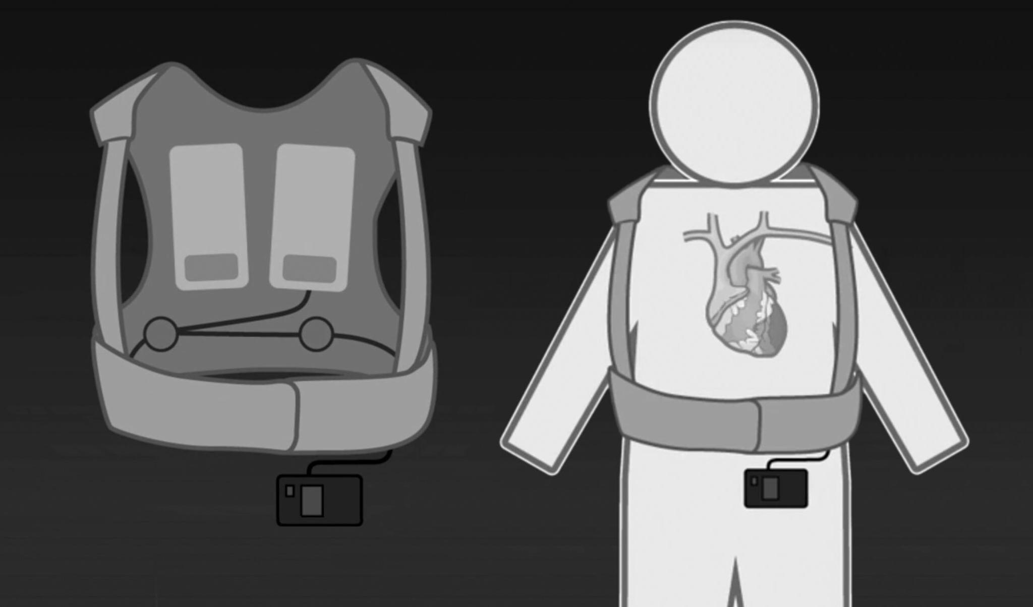 Defibrillatorweste beim Autofahren mit 2 verschiedenen Elektroautos sicher